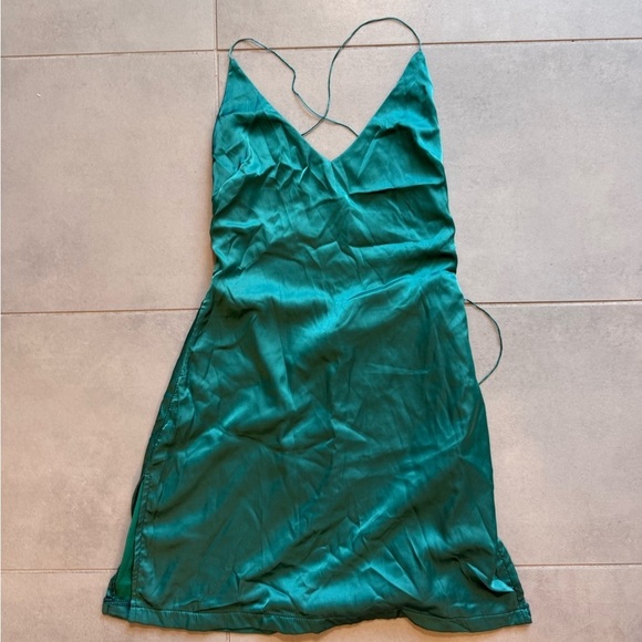 Beginning Boutique Teal Mini Dress - Picture 6 of 8